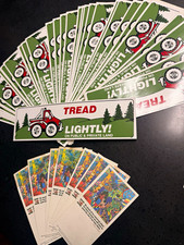 VTG 1994 Tread Lightly On Public & Private Land Bumper Sticker 11x3