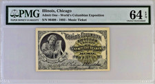 1893 WORLDS COLUMBIAN EXPO TICKET *ADMIT THE BEARER*