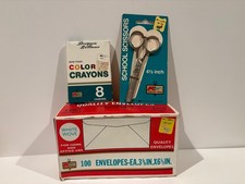 Vintage Kmart Scissors Crayons and Envelopes picture