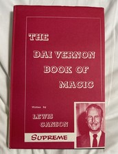 🔥SIGNED Dai Vernon Book of Magic Supreme By Lewis Ganson- SIGNED by Dai Vernon picture