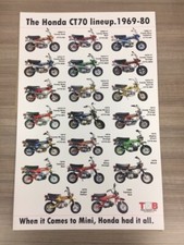 Honda CT70 Line Up Poster picture