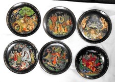 6 Vintage 1988 Bradford Exchange Russian Legends Collector Plates Set Golden Ed picture