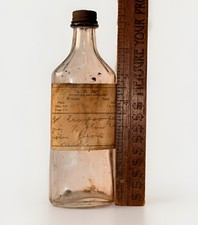 ANTIQUE WAVERLY IOWA PAPER LABEL DRUGSTORE PHARMACY MEDICINE BOTTLE LD JAY 1930S picture
