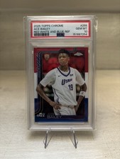 Topps 2025 Topps Chrome Ace Bailey #255 Red White and Blue Refractor PSA 10 picture