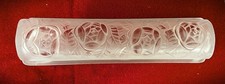 Vintage Degue French Art Deco Frosted Molded Floral Glass Slip Shade #1 picture