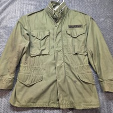Vintage US Army M65 Field Jacket OG-107 1968 Vietnam 4th Infantry Small Regular picture