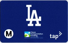 LA Metro TAP Card L.A. DODGERS Promotional 2023 Bus Subway Train Fare Media picture