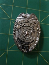 DEFUNCT 1973-2008 US Navy MAA Police Badge NSA LA MADDALENA Italy Sardinia NATO  picture