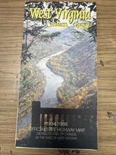 Vintage West Virginia 1994-1996 State Highway Map picture