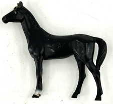 Vintage Hubley? Black Cast Iron Horse - 4