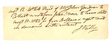 1822 Signed Exeter New Hampshire Handwritten Bill Receipt J Kelly NH John Moore picture