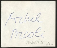 Michel Piccoli d2020 signed autograph 3x4 cut French Actor & Producer picture