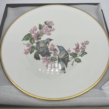 Vtg Boehm Woodland Birds Of America Plate 10.5” Gold Rimmed England Bluebird picture