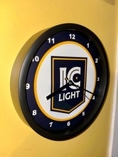 IC Light Iron City Pittsburgh Beer Bar Man Cave Advertising Retro Clock Sign picture