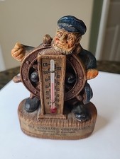 Thadco Ornawood CAPTAIN BLIGH H.M.S. BOUNTY Vintage Desk Thermometer Advertising picture