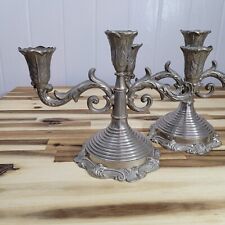 (2) Sheraton Candle Holder Made In Italy  7