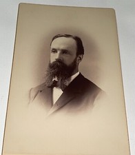 Rare Antique Switzerland American Businessman Augustus Clavel Cabinet Photo US picture