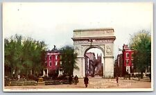New York City~Washington Square~Washington Arch~1902 Postcard picture