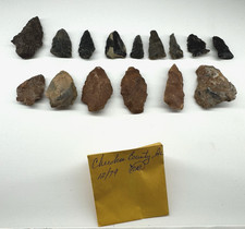 Antique Native American Arrowhead 15 Lot Collection - Cherokee County, AL picture