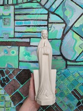 Vintage Relpo Virgin Mary Praying White Ceramic Planter 10