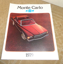 VTG NOS 1979 CHEVY CHEVROLET MONTE CARLO DEALER SALES BROCHURE ALL MODELS picture