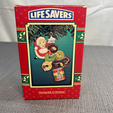 Enesco Treasury of Christmas Ornament 1995 Life Savers Tree Little Girl & Star picture