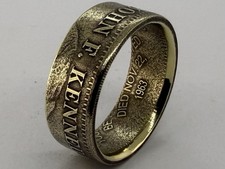 John F. Kennedy JFK Presidential Token Ring Size 10.5 Handmade picture