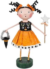 LORI MITCHELL ~ Cats Meow ~ Folk Art Halloween Trick or Treat Figure picture