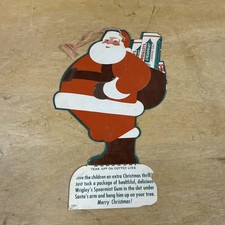 VTG Wrigley's GUM Advertising CHRISTMAS Tree Ornament NOVELTY Santa CLAUS~ picture