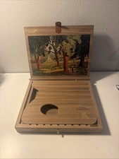 Davidoff Winston Churchill The Artist Empty Wood Cigar Box Wooden Art Rare picture