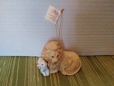 Christmas Ornament The Lion and The Lamb Vintage 1992 Brushcreek Creative picture