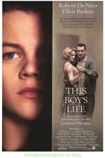 THIS BOY'S LIFE MOVIE POSTER DS 27x40 Near Mint ROBERT DE NIRO LEONARDO DECAPRIO picture