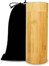 70lbs Medium Bamboo Scattering Urn Tube for Human Ashes, 9’’X3.6’’ ECO & picture