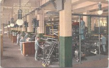 Lithograph Philadelphia PA Curtis Publishing Co. Printing press Room early 1900s picture