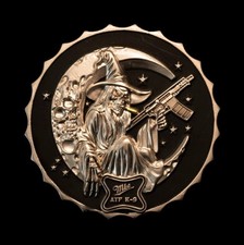 Rare Mack’s Designs Wisconsin Milwaukee ATF Black WitchCap Police Challenge Coin picture