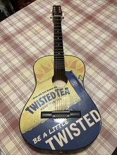 Vintage Twisted Tea Acoustic Guitar Hard Iced Tea Promotional Guitar picture