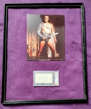 KIRK DOUGLAS Signed Vintage Autograph Encased PSA/DNA COA Certification & Photo picture