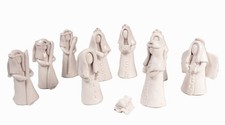 Santa Clara Pueblo Nativity Figures By Cornelius Antonio White Late 20th Century picture