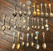Vintage Souvenir Spoon Bulk Lot - 25+ Pcs States & Attractions Hershey's Japan picture