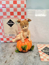 Enesco 2008 My Little Kitchen Halloween Fairies Pumpkin Fairie Figurine 113343 picture