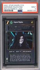 2001 DECIPHER STAR WARS CCG REFLECTIONS II FOIL EMPEROR PALPATINE PSA 9 picture