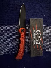 Tiger-USA Red Folding Knife German Surgical Steel Blade picture