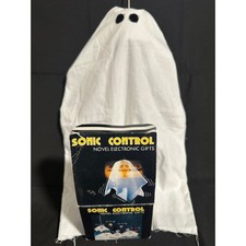 Vintage Sonic Control Animated Shaking Ghost Halloween Decor w/ Original Box picture