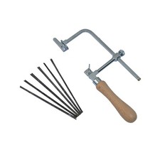 Jewelers Saw Frame Adjustable Type & 144 Grade Blades 1/0 - 6/0 - Jewelry Tool picture