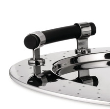 Extraordinary ALESSI of Italy Round Tray 18/10 Stainless Steel / Michael Graves picture