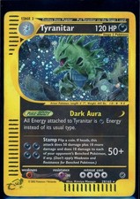 Pokemon EXPEDITION - #29/165 Tyranitar - Holo - ENG - Heavily Played picture