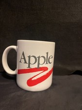 1987 Apple Computer Employee Coffee Mug Rainbow Logo PAPEL Japan Hand Decorated picture