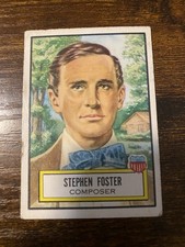 1952 Topps Look 'N See #28 Stephen Foster Composer picture