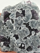 XL Octahedral Fluorite Cluster Purple and Green picture
