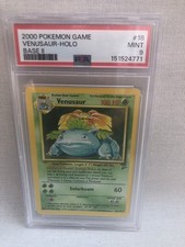 PSA 9 Pokemon WOTC 2000 Base Set 2 Venusaur 18/130 Holo Rare Card MINT picture